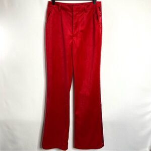 NWT 7 For All Mankind Velour Velvet Bootcut Pants Size 8 High Rise Tuxedo